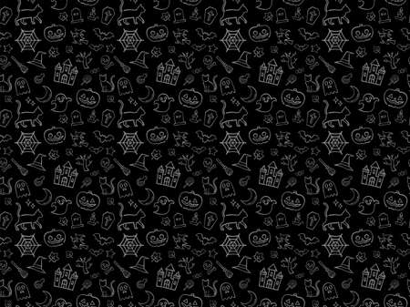 Halloween graffiti seamless pattern backgroundの写真素材