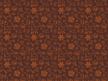 Halloween graffiti seamless pattern backgroundの写真素材