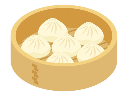 Xiaolongbao vector illustrationのイラスト素材