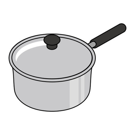one-handed pot vector illustrationのイラスト素材