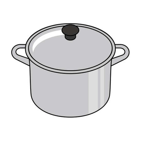 Two-handled pot vector illustrationのイラスト素材