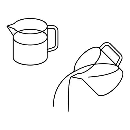 measuring cup vector illustrationのイラスト素材