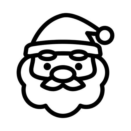 Santa Claus' face vector iconのイラスト素材