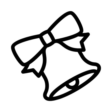 Christmas bell vector iconのイラスト素材