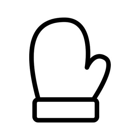 mitten vector iconのイラスト素材