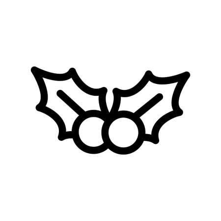 holly vector iconのイラスト素材