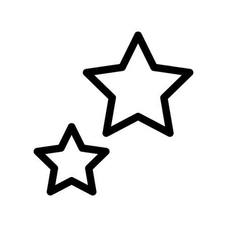 Two Stars vector iconのイラスト素材