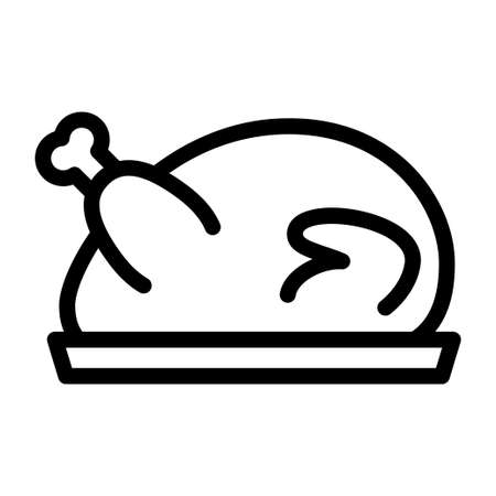 roast turkey vector iconのイラスト素材