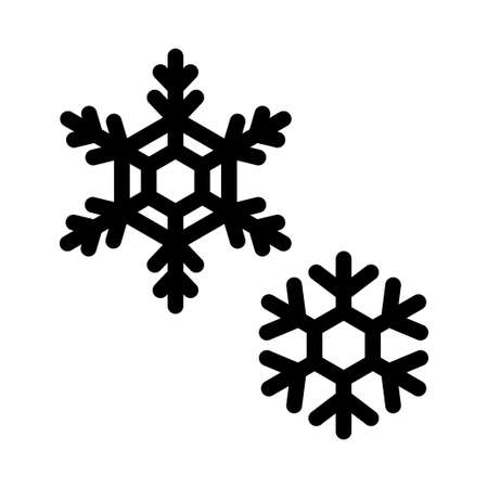 Snowflakes vector iconのイラスト素材