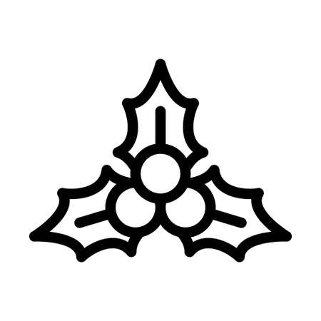 holly vector iconのイラスト素材