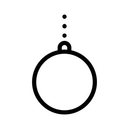 Christmas Ornament Ball vector iconのイラスト素材