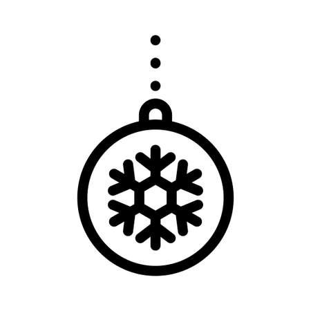 Christmas Ornament Ball vector iconのイラスト素材