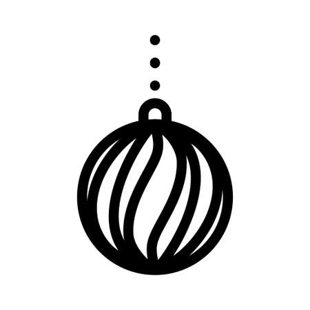 Christmas Ornament Ball vector iconのイラスト素材
