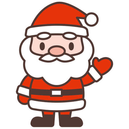 Santa Claus character vector illustrationのイラスト素材