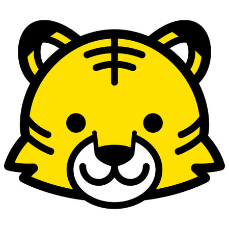 Tiger face iconのイラスト素材