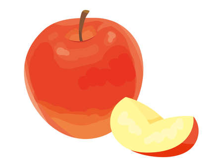 apple vector illustrationのイラスト素材