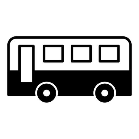 Bus Vector Iconのイラスト素材