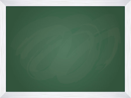 Chalkboard Background with White Wooden Frameのイラスト素材