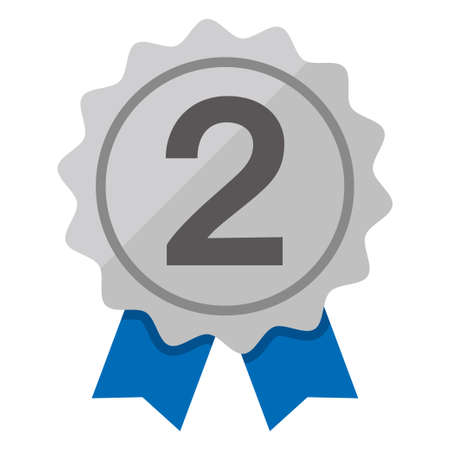 Ranking No.2 Vector Iconのイラスト素材