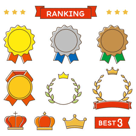 Ranking Vector Iconsのイラスト素材