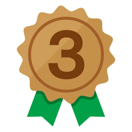 Ranking No.3 Vector Iconのイラスト素材
