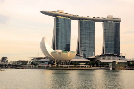 Marina bay sand in the morningのeditorial素材