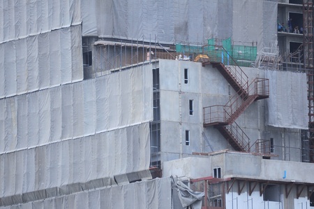 Construction work siteのeditorial素材