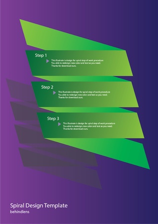 Spiral flowchart design for presentationのイラスト素材