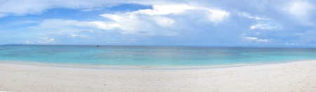 Beautiful beach and clear light green sea ,Ta Chai island Thailandの写真素材