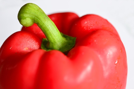 Nice shot of Red sweet pepperの写真素材