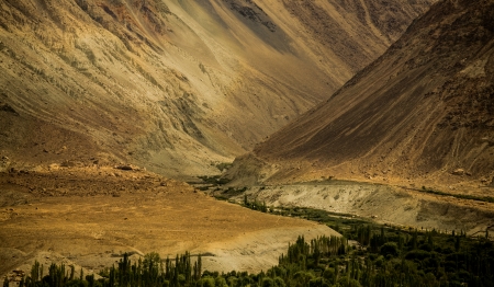 Incredible view of Leh Ladakh,Indiaの写真素材