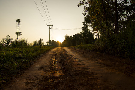 Muddy Wayの写真素材