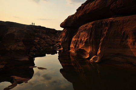 Sam-Pan-Bok Grand Canyon Ubon Ratchathani Thailandの写真素材