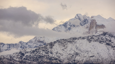 Annapurna mountain range from Poon Hill viewpoint