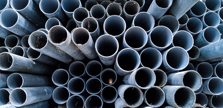 Rusty iron pipe , selective focusの写真素材