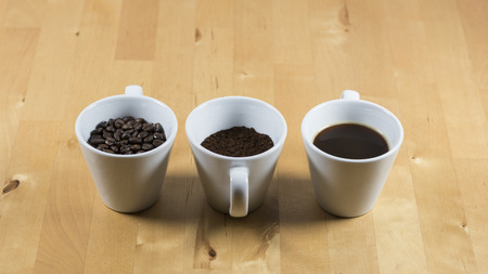 Vintage hot coffee idea arrangement