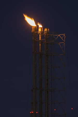 Flare stack industry safety equipmentの写真素材