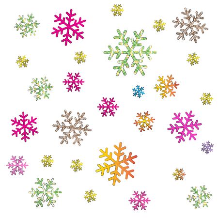 Vector cartoon background on white background.のイラスト素材