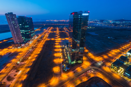 Centralpark at Night Incheon, South Korea.