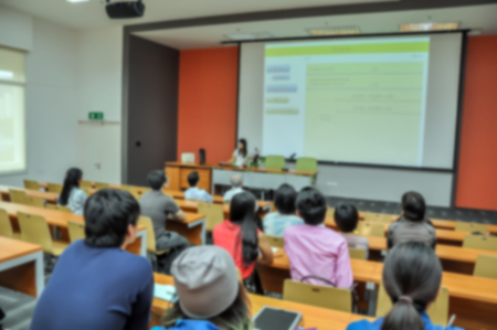 Blurred background, business Meeting Conference Training Learning Coaching Concept.