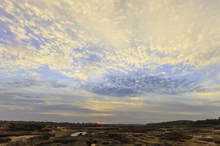 3000 waving a tourist destination in the province of Ubon Ratchathani, Thailandの写真素材