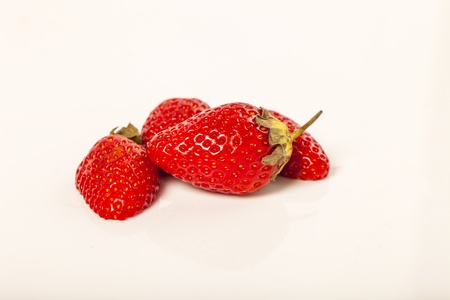 Strawberry on a white background.の写真素材