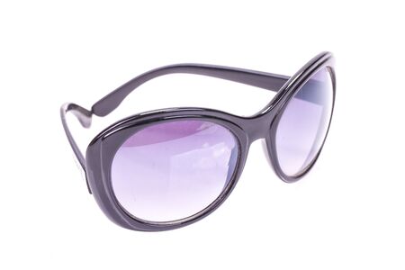 Glasses white background with a macro lens.の写真素材