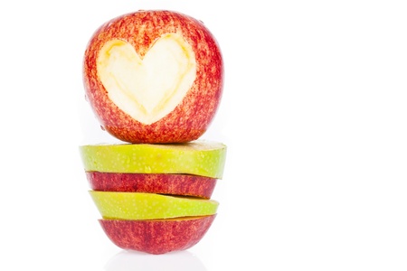 Apple on a white background.の写真素材
