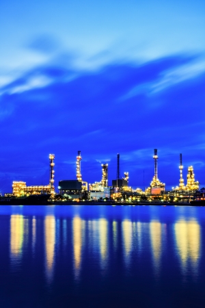 Refinery in the morning.の写真素材