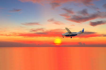 Plane of the skyの写真素材