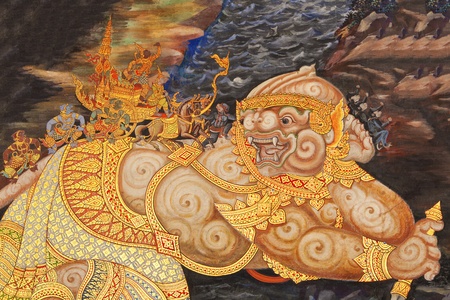 Murals at Wat Phra Kaew のeditorial素材