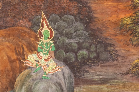 Murals at Wat Phra Kaew のeditorial素材