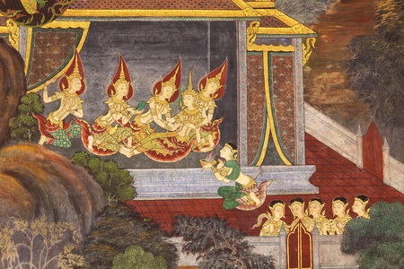 Murals at Wat Phra Kaew のeditorial素材