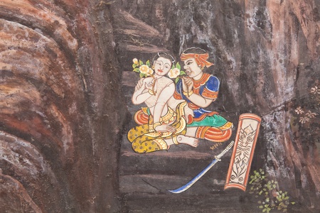 Murals at Wat Phra Kaew のeditorial素材